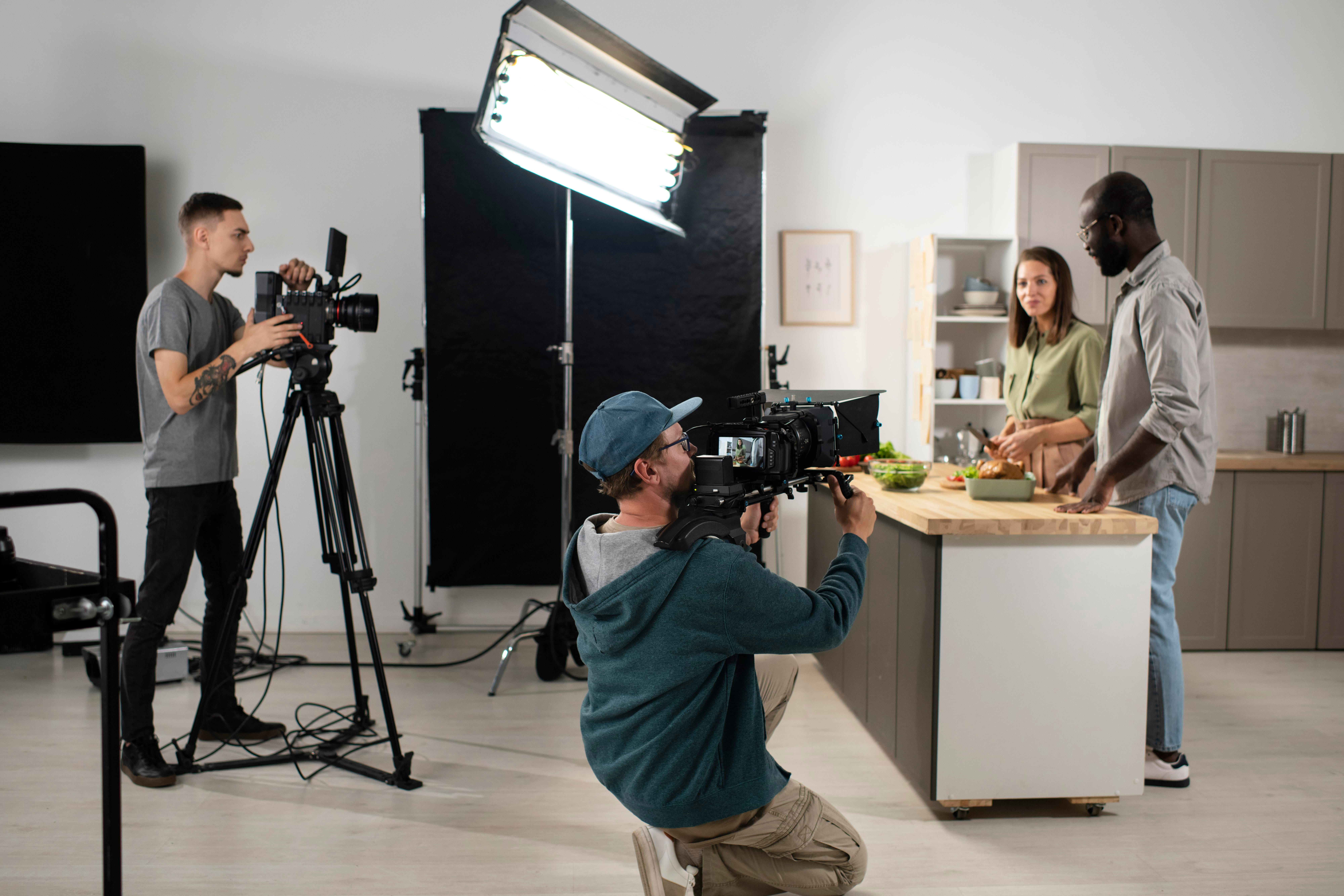 Video production services showing business marketing videos, content creation, engagement growth, and brand storytelling